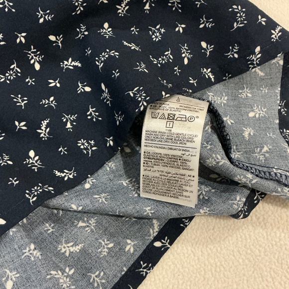 Old Navy Blue and White Sundress, Size Large - Picture 6 of 6